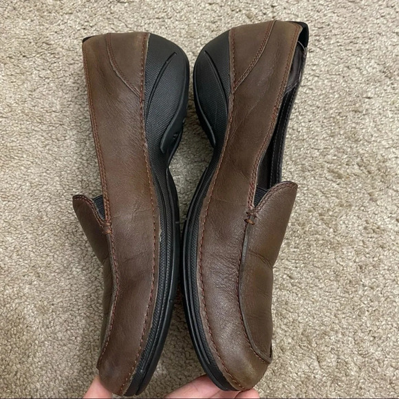 Merrell Parma Brown Leather Loafer Flats - Picture 8 of 14